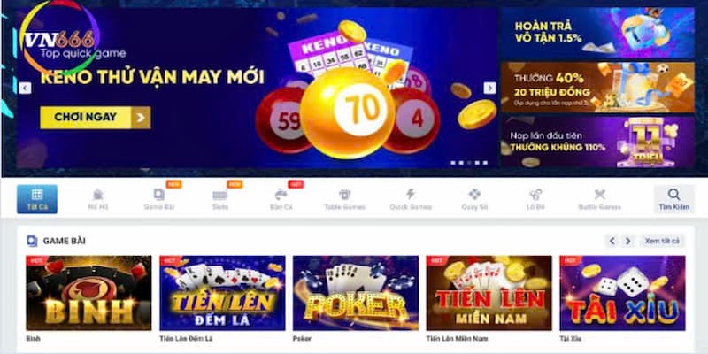 Các chương trình khuyến mãi hấp dẫn tại Vn666