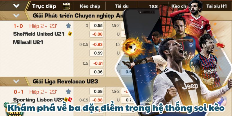 Khám phá về ba đặc điểm trong hệ thống soi kèo